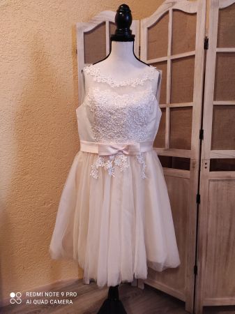 Hochzeitskleid/ Partykleid Gr. 36 in feinem Gelb 🕊️