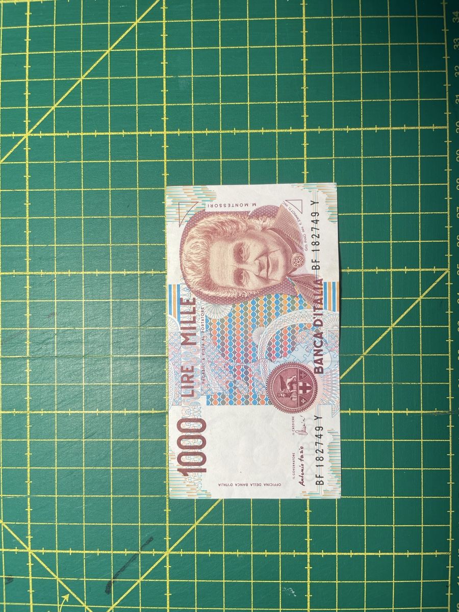 Banknoten: 1000 Lire – Gebraucht aus Bern von gwendulla.gans