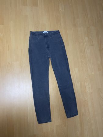 Pull&Bear Skinny Jeans Damen Gr. 42 Grau
