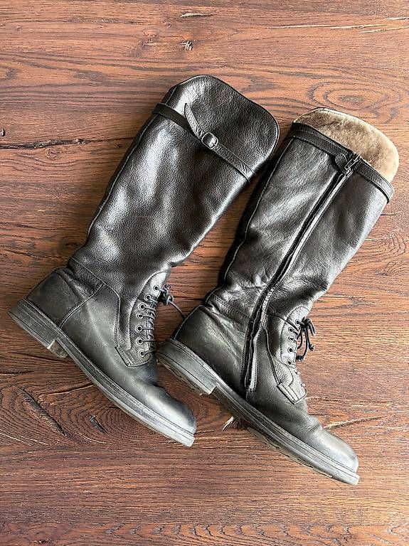 Scarpe da donna: Schöne Leder Winter Stiefel Grösse 38 – Usato da Hedingen venduto da inf_mjl7