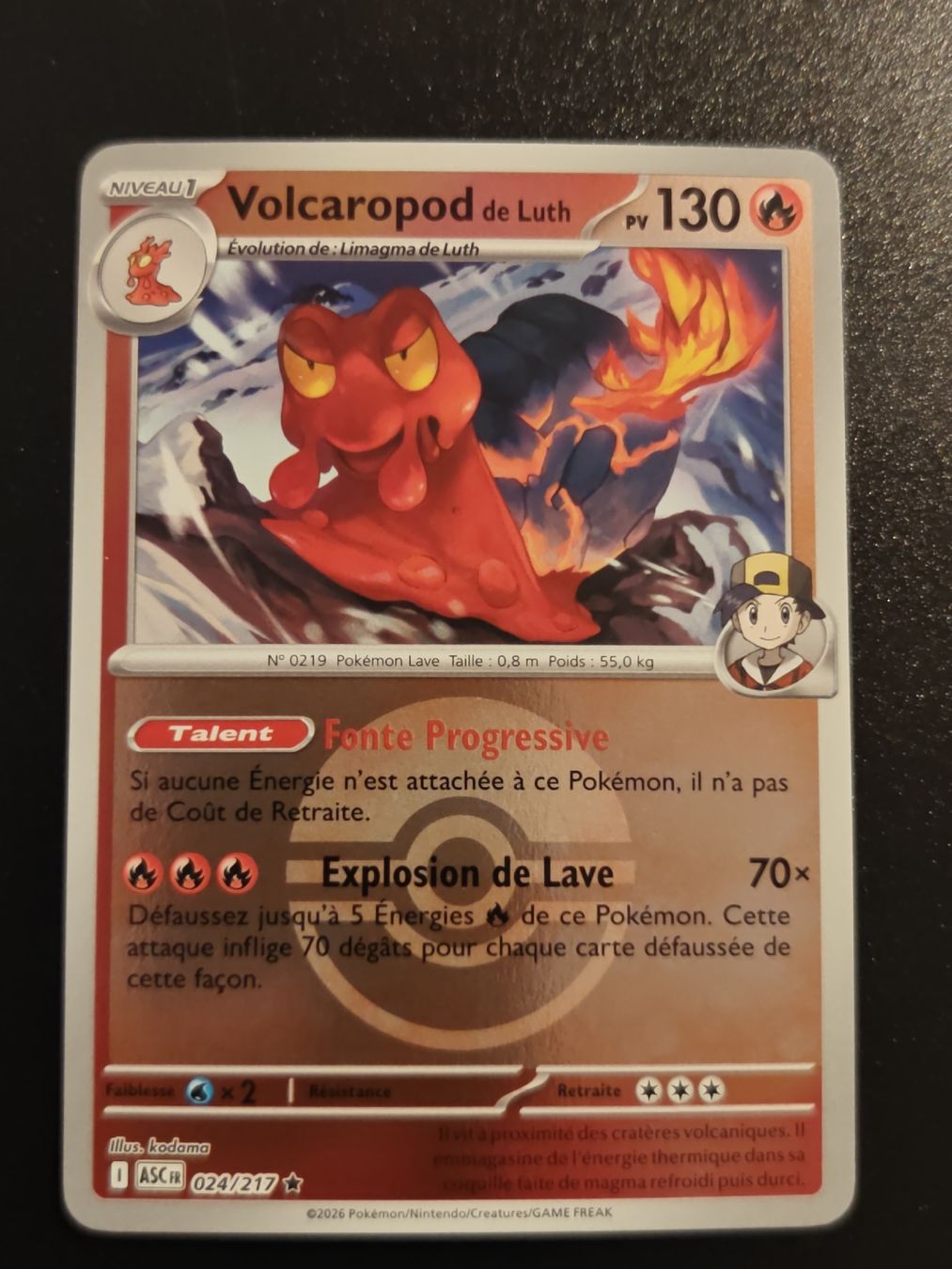 Pokémon Carte collezionabili: Volcaropod Reverse (024/217) - Héros Transcendants – Usato da Cormondreche venduto da pajojo