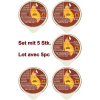 Brennpasten Set, 5 Stk 80 Gramm Schalen