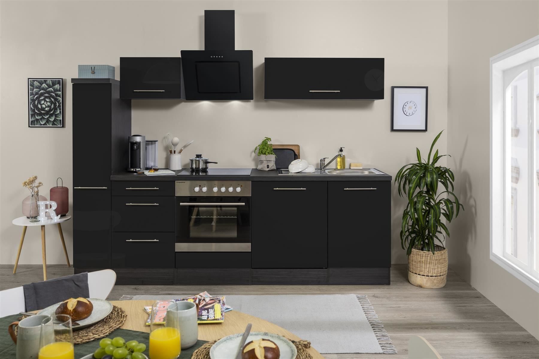 Cucine complete: 357 Küchenzeile Singleküche 250cm Ei/S - Küche Einbauküche – Nuovo e nell'imballaggio originale da Wallenwil venduto da toesstalvertrieb