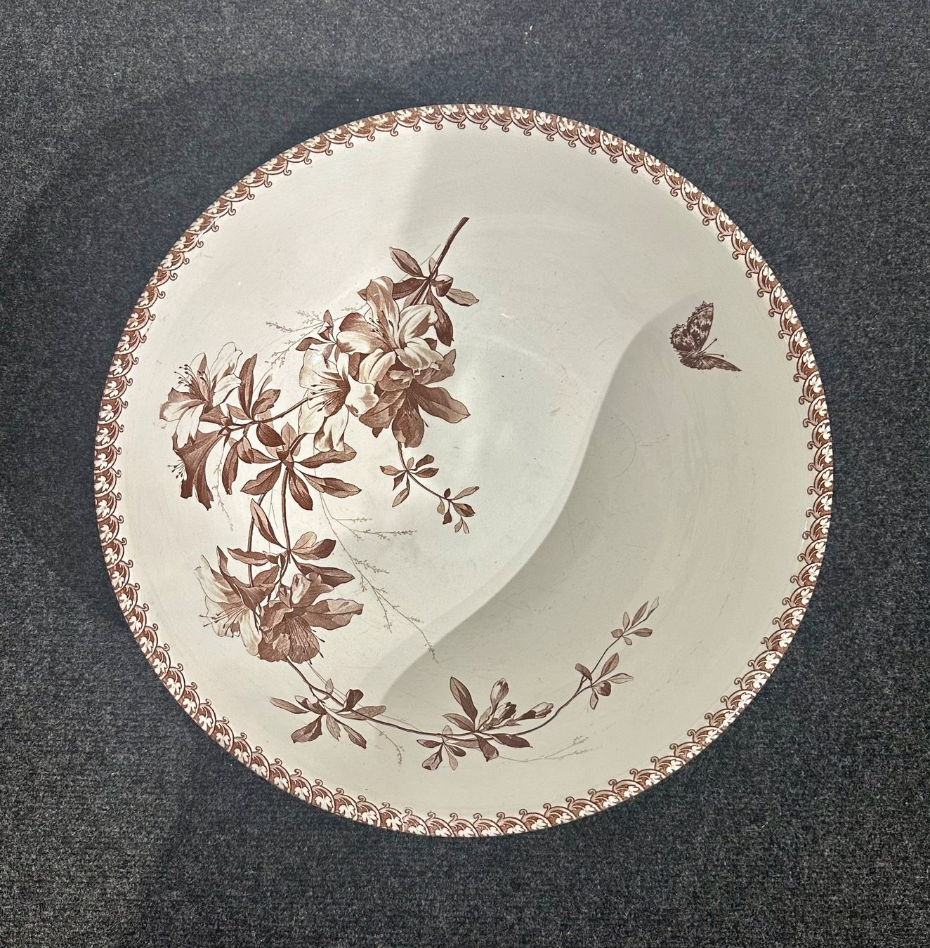 Ciotole: Antike Waschgarnitur mit Blumenmuster – Usato da Basel venduto da artthings4you 5