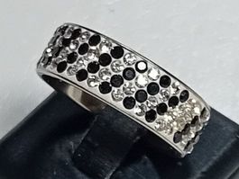 ring edelsthal mit kristall,,,glanzig