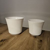 2x Übertopf Ø 11 + 12 cm