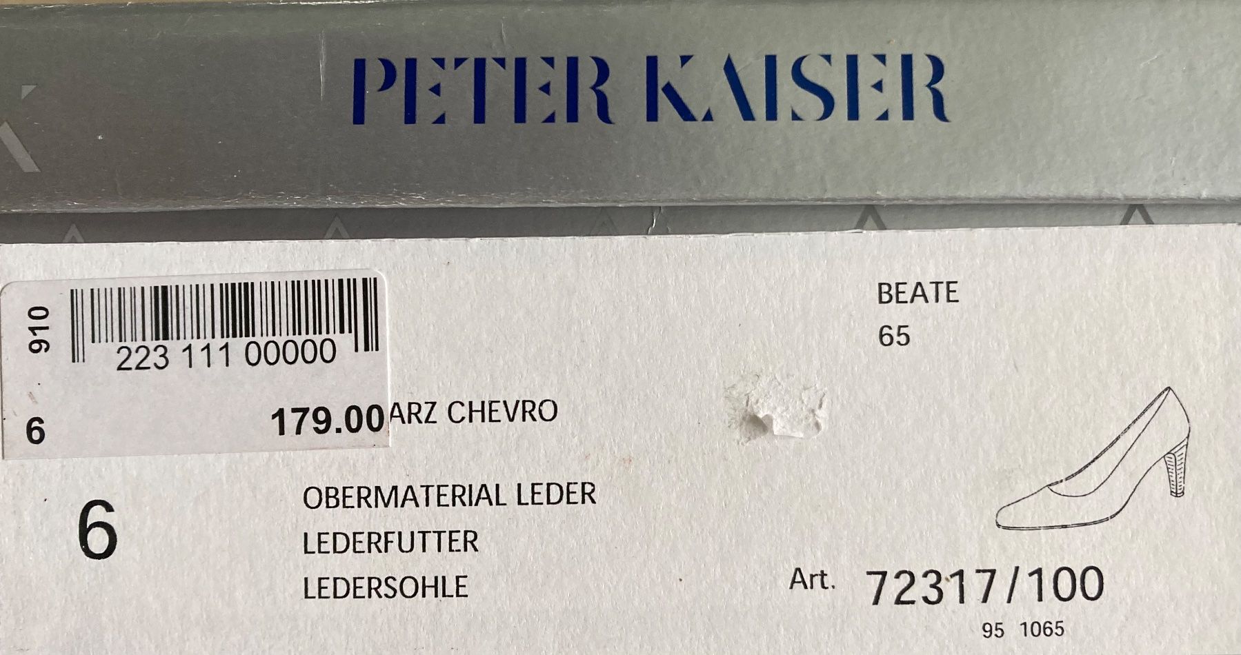 Kaiser Scarpe da donna: Klassische, schwarze Leder Pumps, Grösse 39 – Usato da Hurden venduto da Ruby70 5