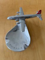 Aschenbecher Swissair Flugzeug Metall Retro Dekoration