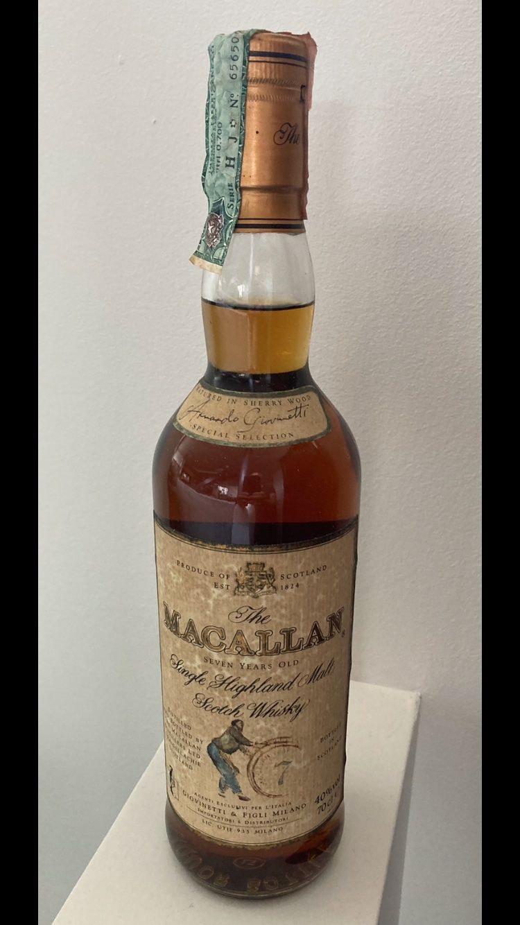 Macallan Bevande alcoliche: MACALLAN 7 years von ca 1990 – Nuovo (secondo la descrizione) da Roggwil BE venduto da Maui2000