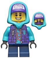 [Minifigure njo0780] Lil' Nelson - Medium Azure Hood  | Lego