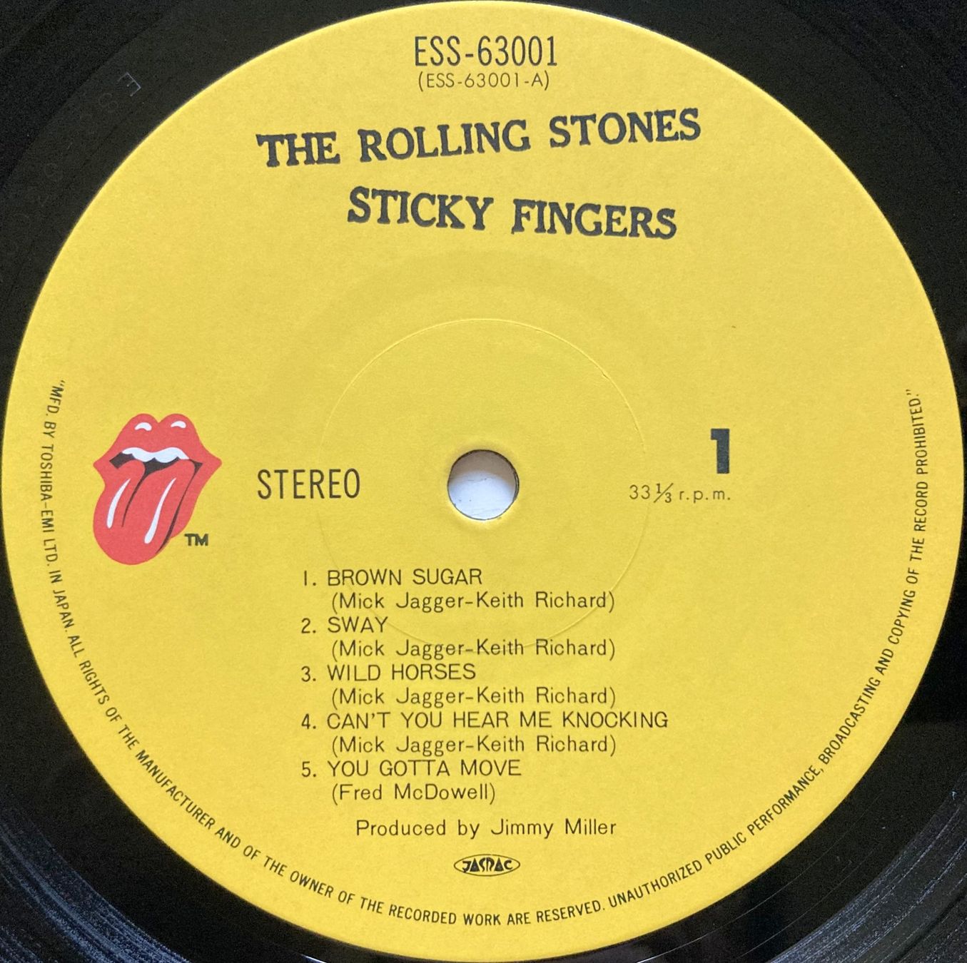 Vinyles: ROLLING STONES - STICKY FINGERS – D'occasion à Bottens par hotter-than-hell 3