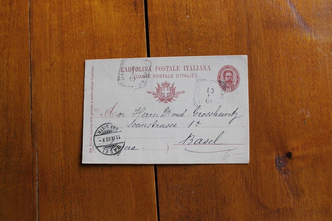 Tutti i francobolli: 1903 GS PK IT, gel. Mailand - Basel – Usato da Oftringen venduto da kambodo