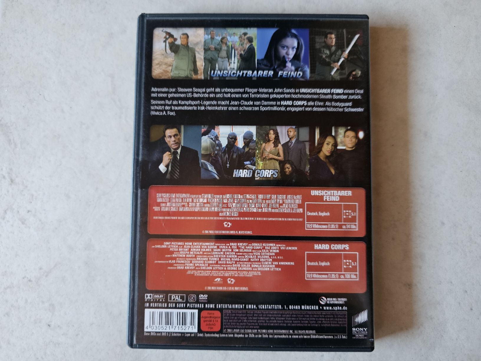 Tutti i DVDs: 2 Filme - Unsichtbarer Feind  &  Hard Corps – Usato da Schneisingen venduto da backstore24 1