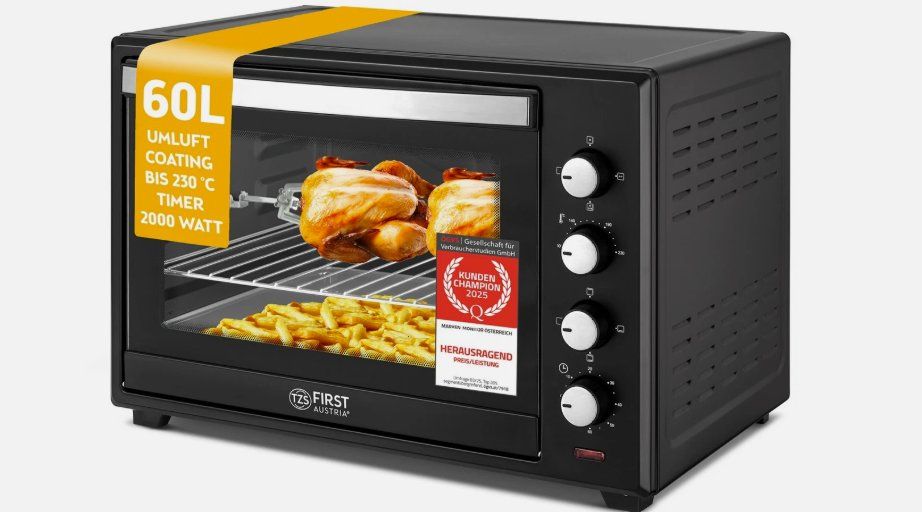 Forni: Minibackofen 60L 2000 W Premium-X – Nuovo e nell'imballaggio originale da Amriswil venduto da JaJa-Express