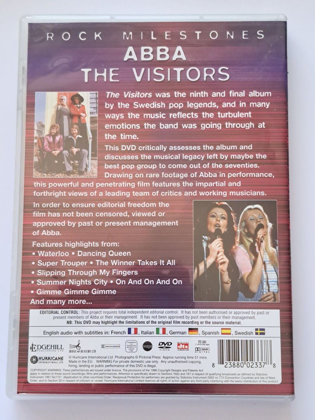 Tutti i DVDs: DVD ABBA - The visitors  – Usato da Pully venduto da bro_n52j 1