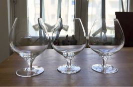 3 grosse Cognacgläser / Schwenker