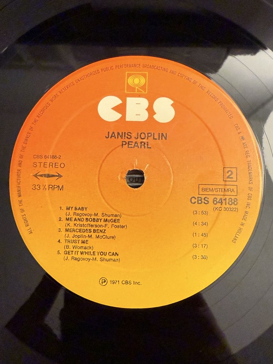 Dischi in vinile: Janis Joplin - Pearl / EU 1971 – Usato da Delémont venduto da Studio_du_soleil 4