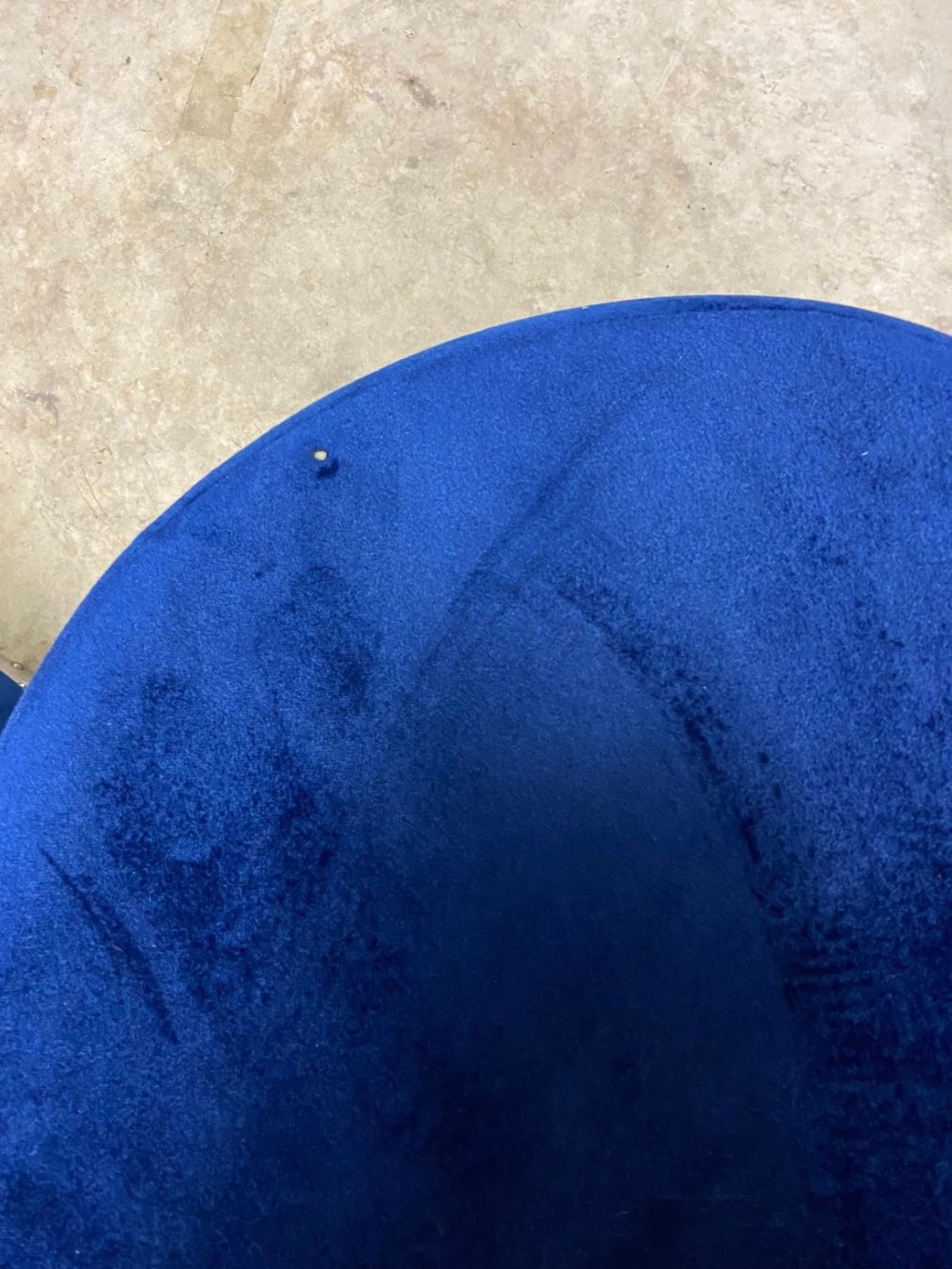 Sgabelli: 1 - 3 Samt Hocker blau – Usato da Wald ZH venduto da Dorita777777 2