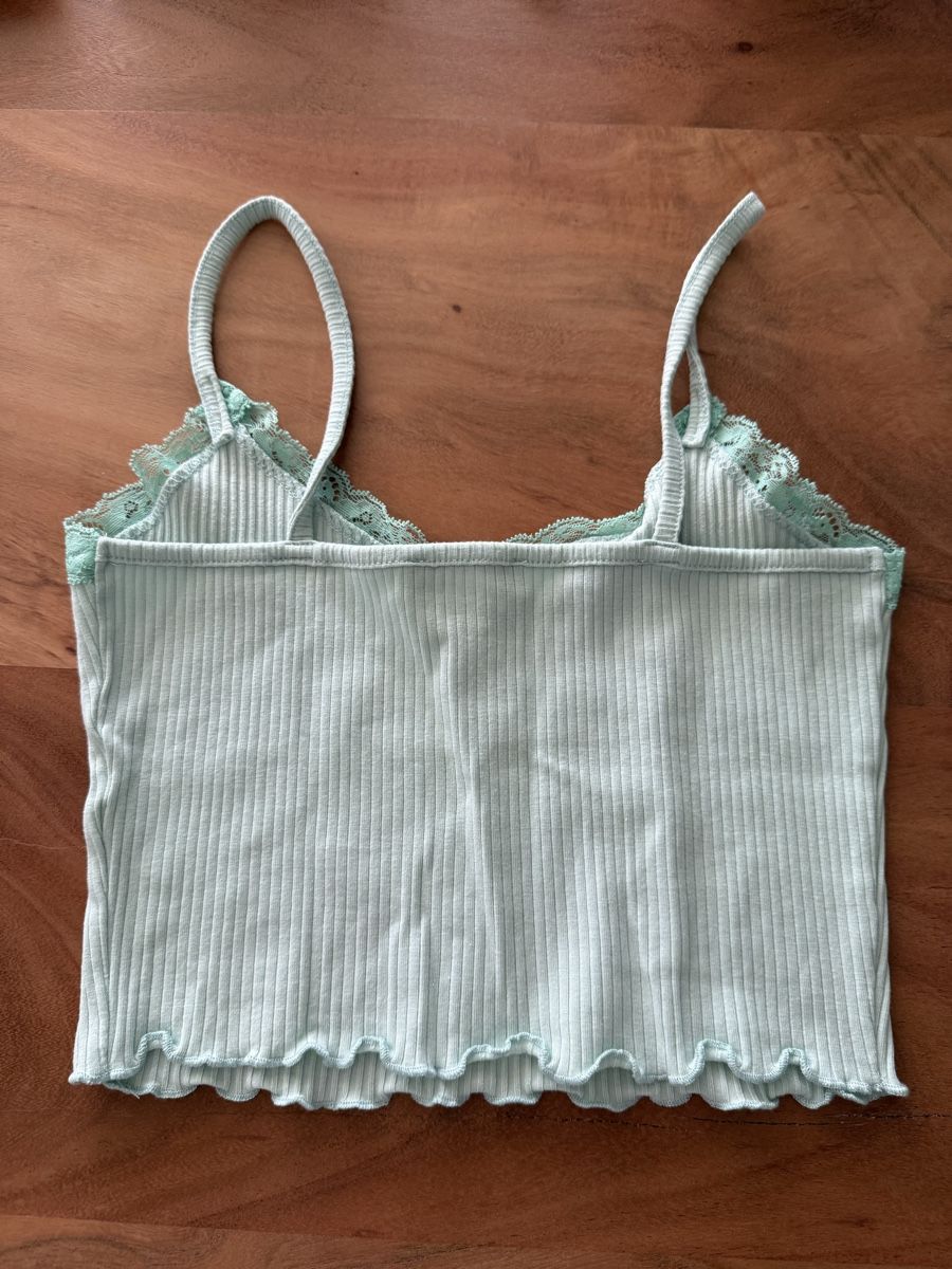 Pull&Bear Top: Pull&Bear Top, mint grün, Gr. M – Usato da Giswil venduto da Ody2 2