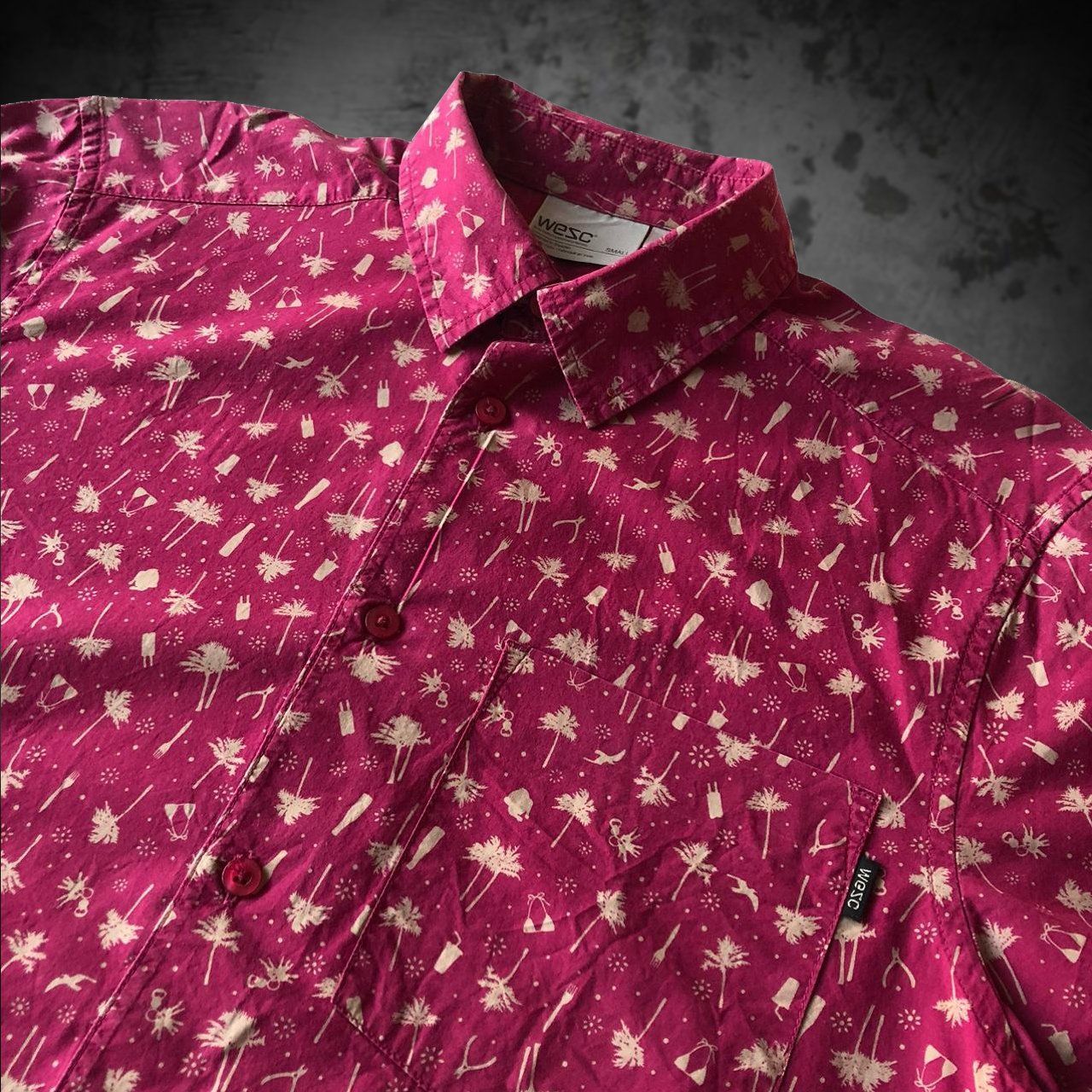 Hemden: Shirt WESC Red Men S – Gebraucht aus Genève von ang_7j7j 2