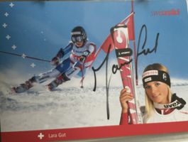 Lara Gut SUI SKI ALPIN HANDSIGNIERT RAR.