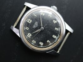 Heuer Military 34mm -  ca. 1940