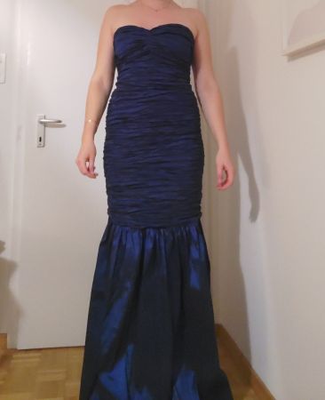 Dunkelblaues Meerjungfrau Kleid Grösse 38/40