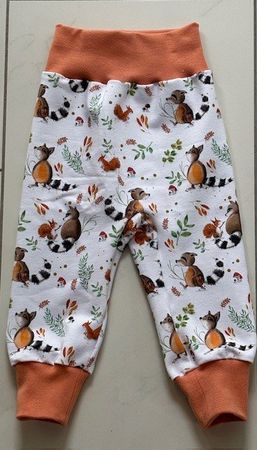 Pumphose Mitwachshose Waschbär und Eichhörnchen Gr. 68/74