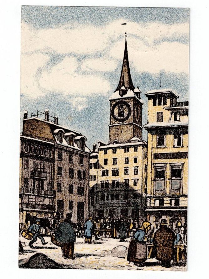 Cartes postales: Schweiz, Ansichtskarte Zürich 31.12.1913 – D'occasion à Hinteregg par McCharly01