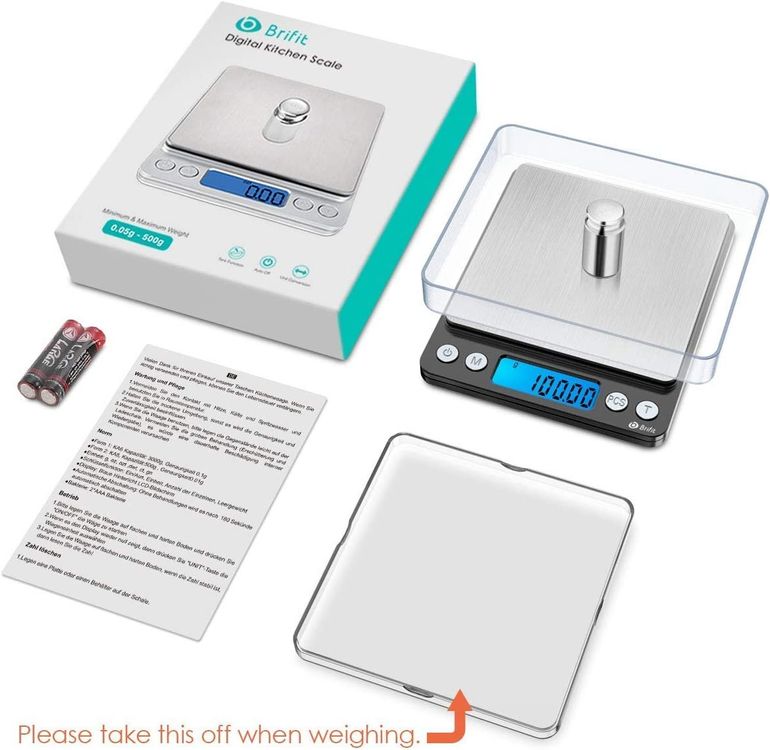 Präzise Feinwaage 500g/0,01g - Mit Libelle Für Perfekte Ergebnisse