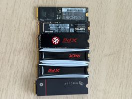 A lot SSD, 4TB / 4TB / 2TB / 2TB/ 2TB / 1TB / Defective⚠️