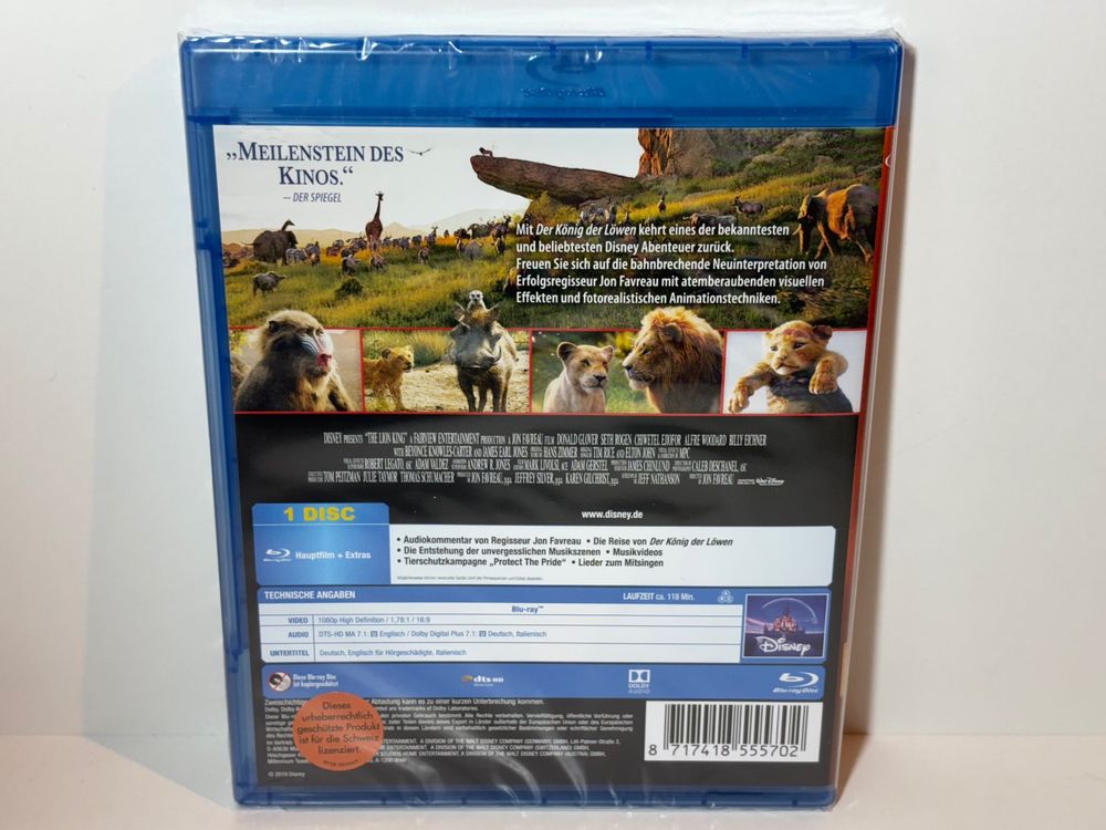 Der König der Löwen Blu Ray OVP (Neu und originalverpackt) in ...