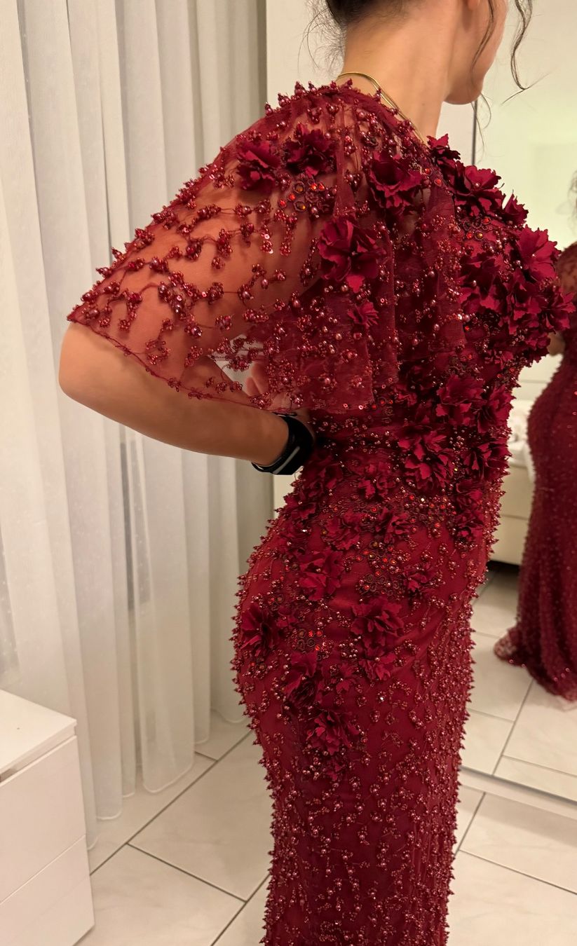 Vestiti: Rotes Abendkleid, Grösse 36 – Usato da Bassersdorf venduto da schokoart.ch 4