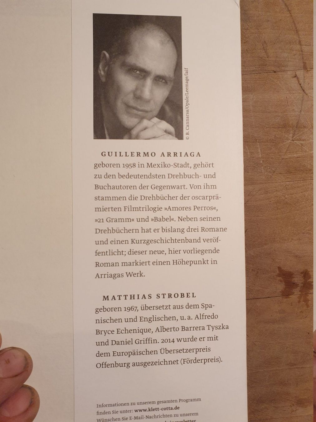 Libri: Der Wilde Guillermo Arriago Klett-Cotta – Usato da Zürich venduto da loosebone 2