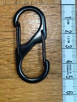 Mousqueton design / cadenas de sûreté en S 5cm