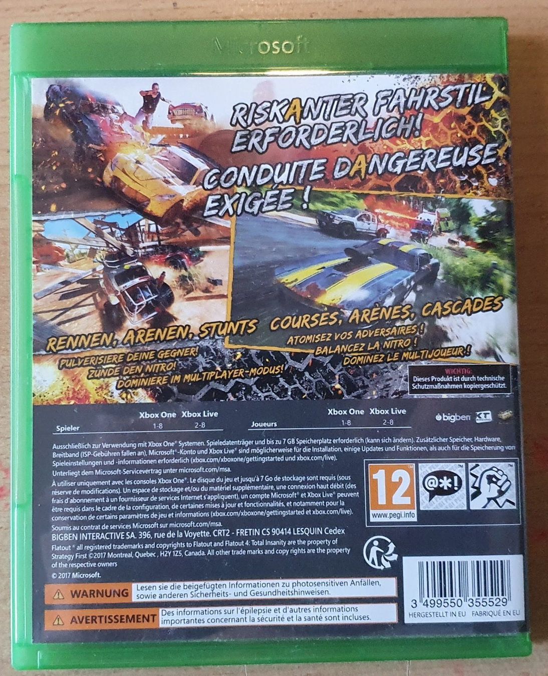 Microsoft Giochi: Flatout 4 - FL4OUT - X BOX One – Usato da Sonvilier venduto da Takou 1