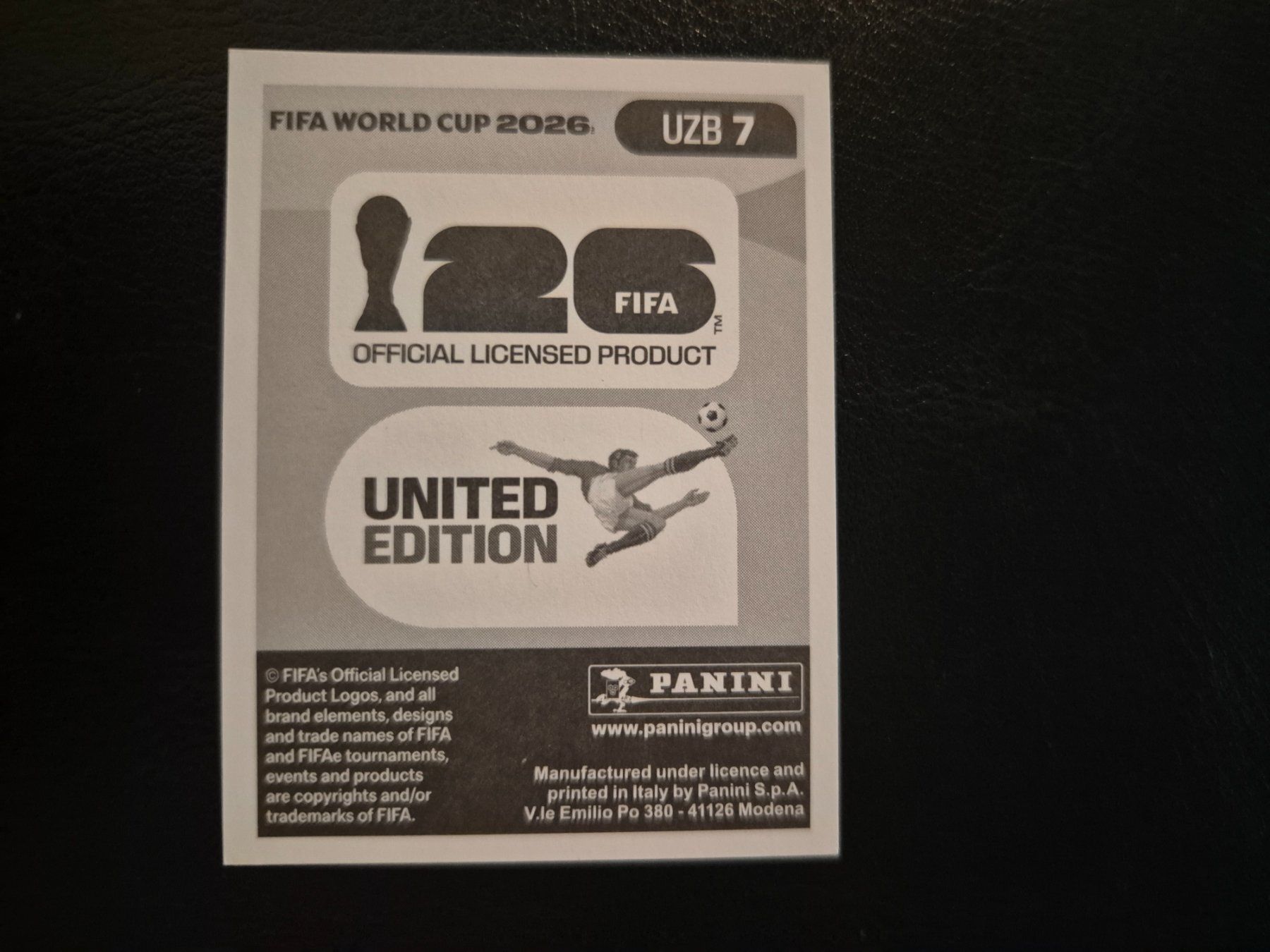 Panini Carte collezionabili: Panini WM 26 UZB 7 – Nuovo (secondo la descrizione) da Rorschacherberg venduto da AJ3108 1