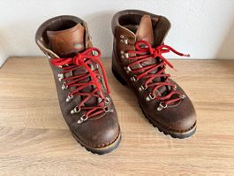 Vintage Voll-Leder Bergstiefel RAICHLE TITLIS Grösse 43