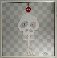 Takashi Murakami Print - Dokuro silver - Numéroté signé