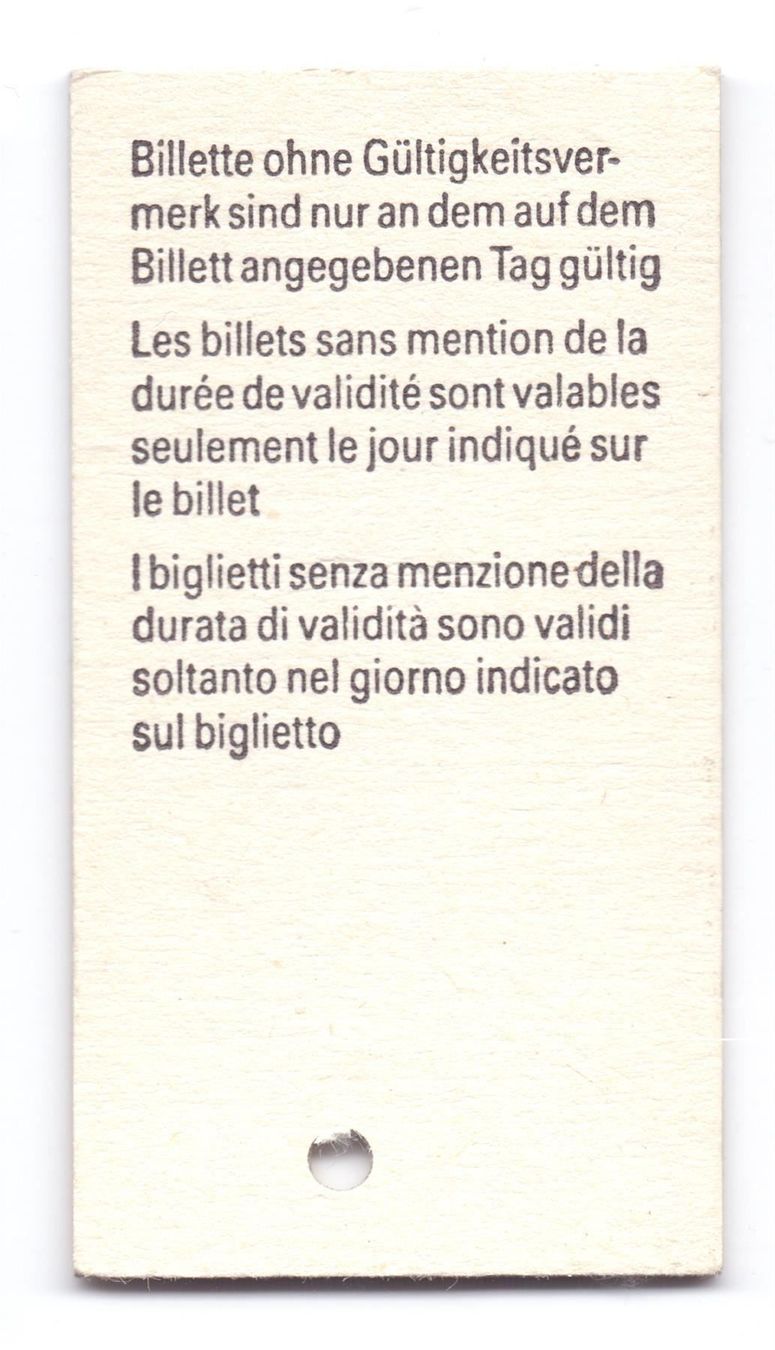 Biglietti: Billette Wengen - Lauterbrunnen WAB – Usato da Langenthal venduto da Sammlungs_aus 1