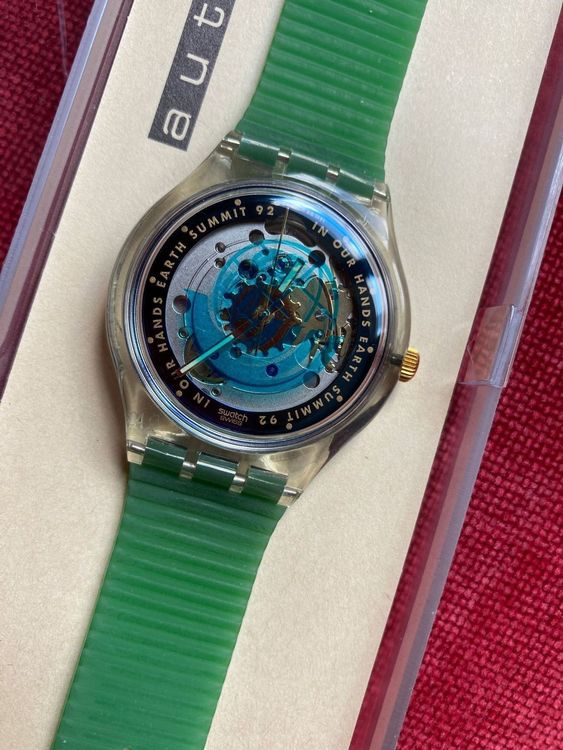 swatch スウォッチ　アースサミット92 未使用品】 Swatch スウォッチ アースサミット'92 自動巻 腕時計