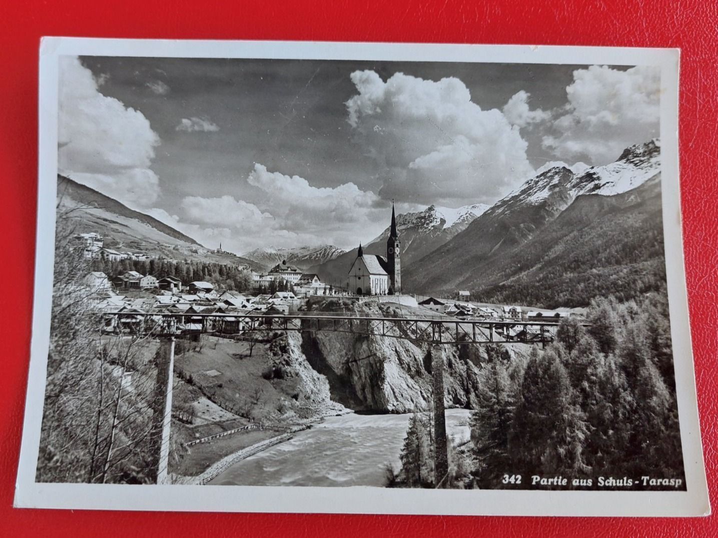 Cartoline postali: Partie aus Schuls-Tarasp 1958 – Usato da St-Légier-Chiésaz venduto da Theo006