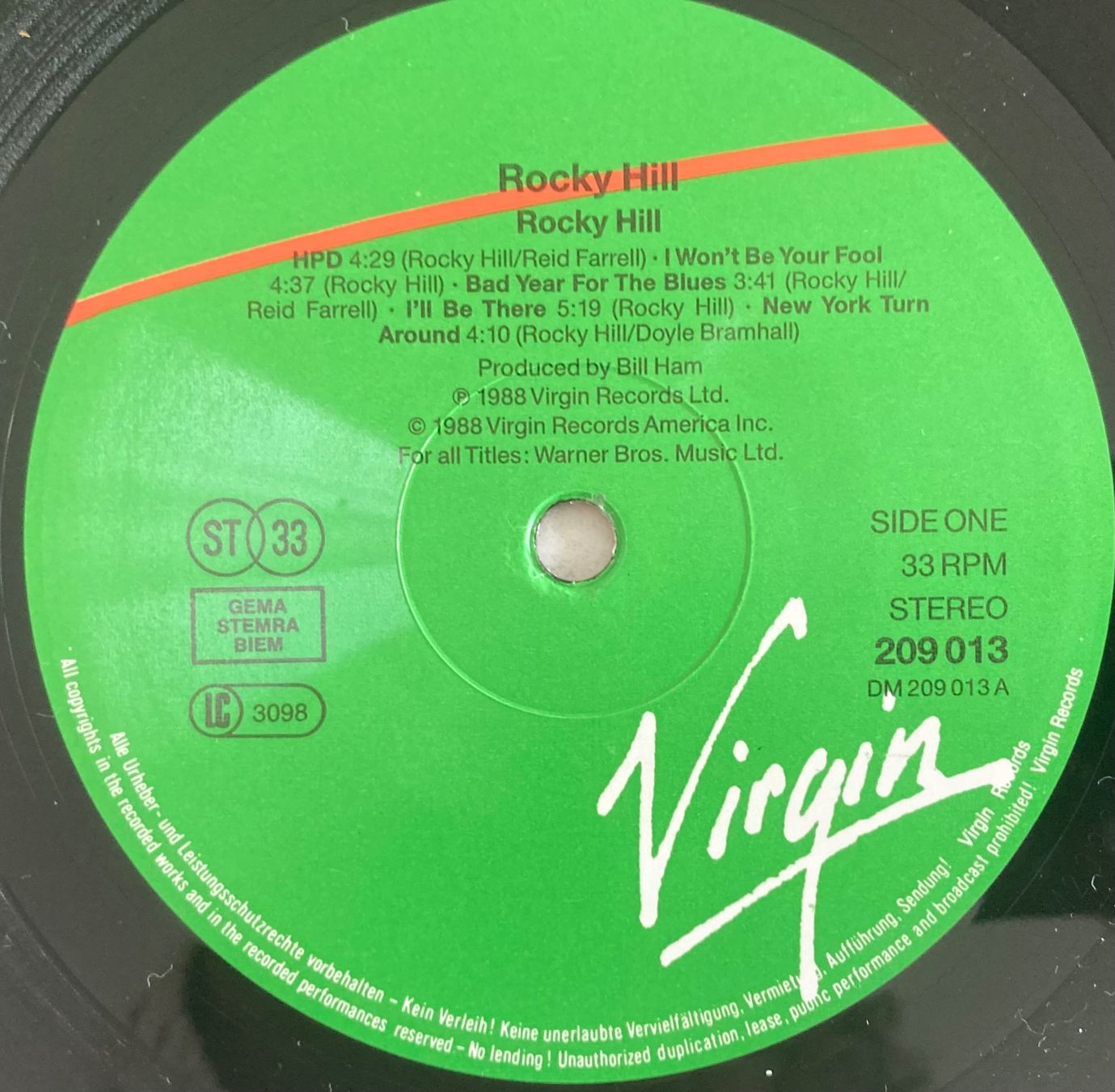 Dischi in vinile: ROCKY HILL - ROCKY HILL – Usato da Poliez-Pittet venduto da Newtown-Records 3