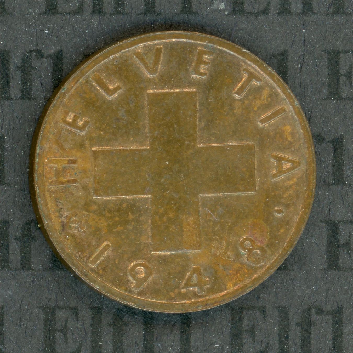 Tutti le monete: CHF___0.01 1948 unz 1 Rappen – Nuovo (secondo la descrizione) da Widnau venduto da Elf11
