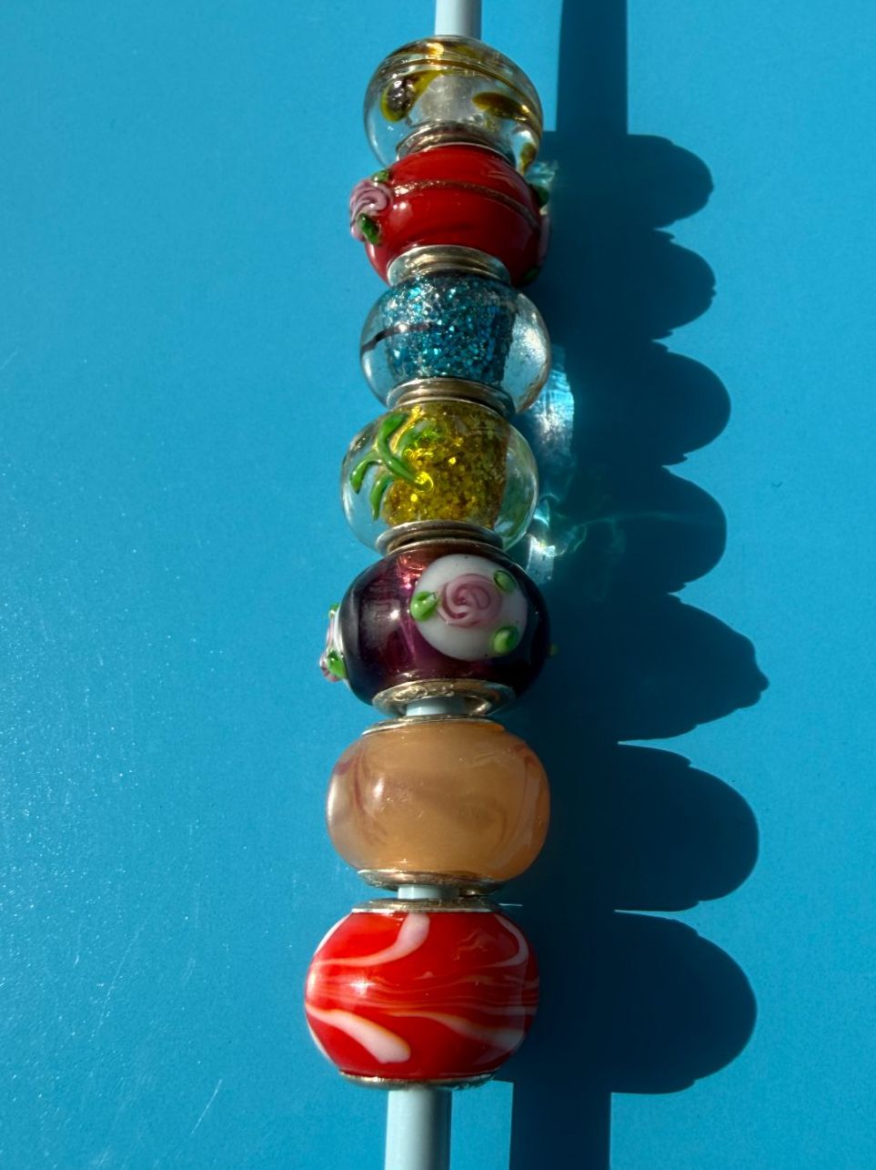 Anhänger: 7 BEAD  PERLEN  PANDORA KOMPATIBEL ASS.   Charmbeads – Gebraucht aus Subingen von ArtBead 1