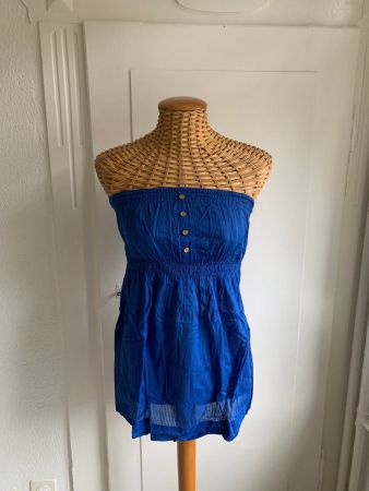 NEW LOOK - Bustier-Top blau gestreift S