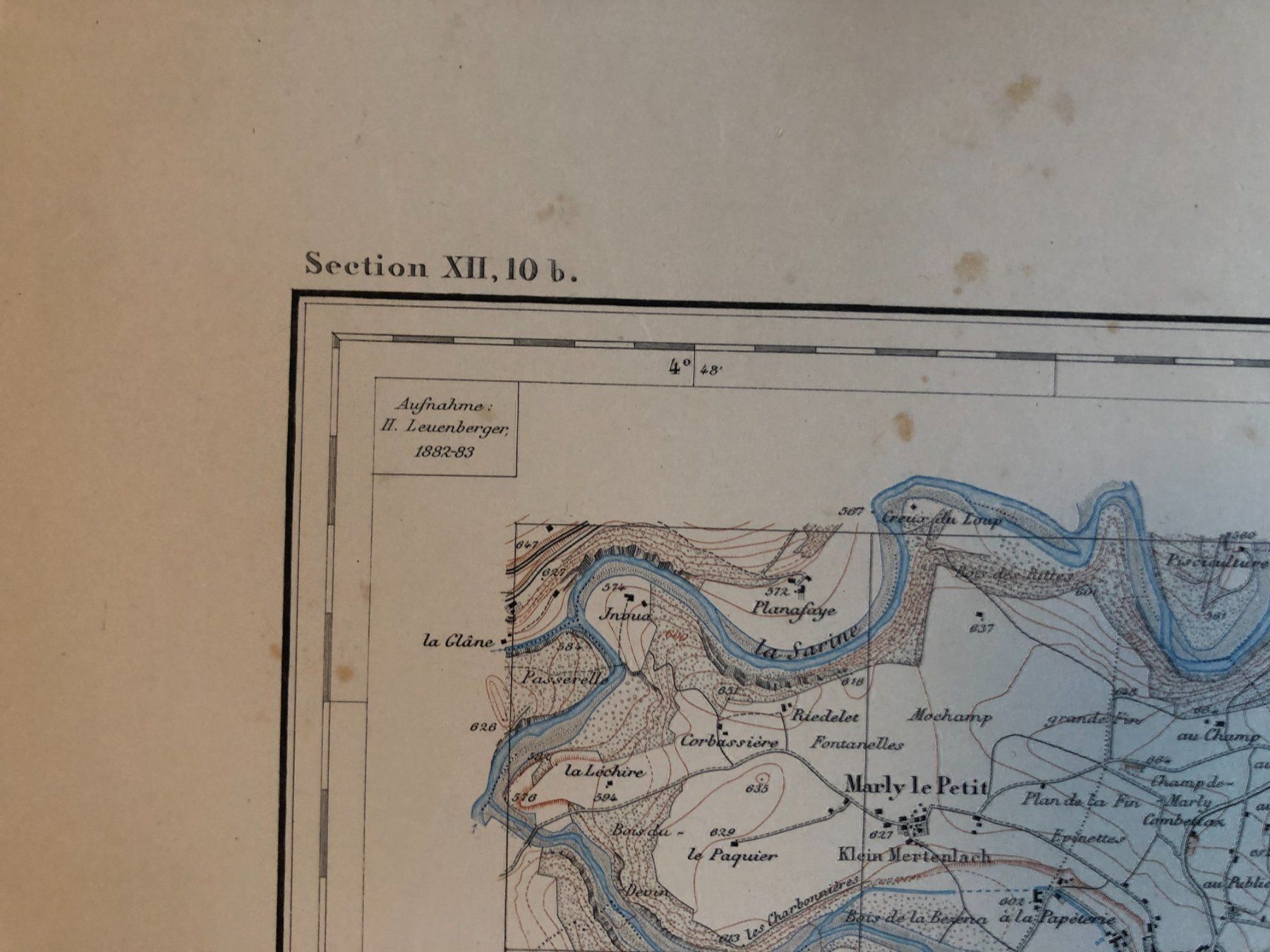 Landkarten & Atlanten: Siegfriedatlas Bl. 345: Marly 1886 – Gebraucht aus Zürich von allp 3