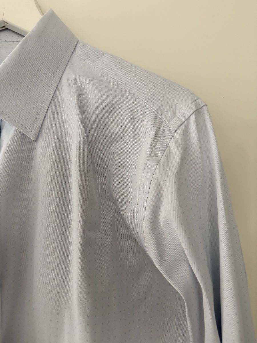 Camicie: Light Blue Dotted Men's Shirt – Nuovo (secondo la descrizione) da Uster venduto da Monika_OB 3
