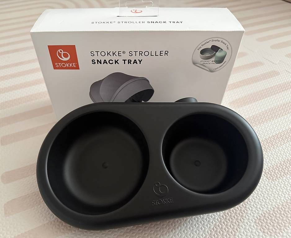 Stokke Carrozzine: Stokke Stroller Snack Tray NEU mit 2 Adapter – Nuovo e nell'imballaggio originale da Sargans venduto da jenabek 4