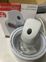 Eismaschine DomoClip weiss 12 Watt neuwertiger Zustand